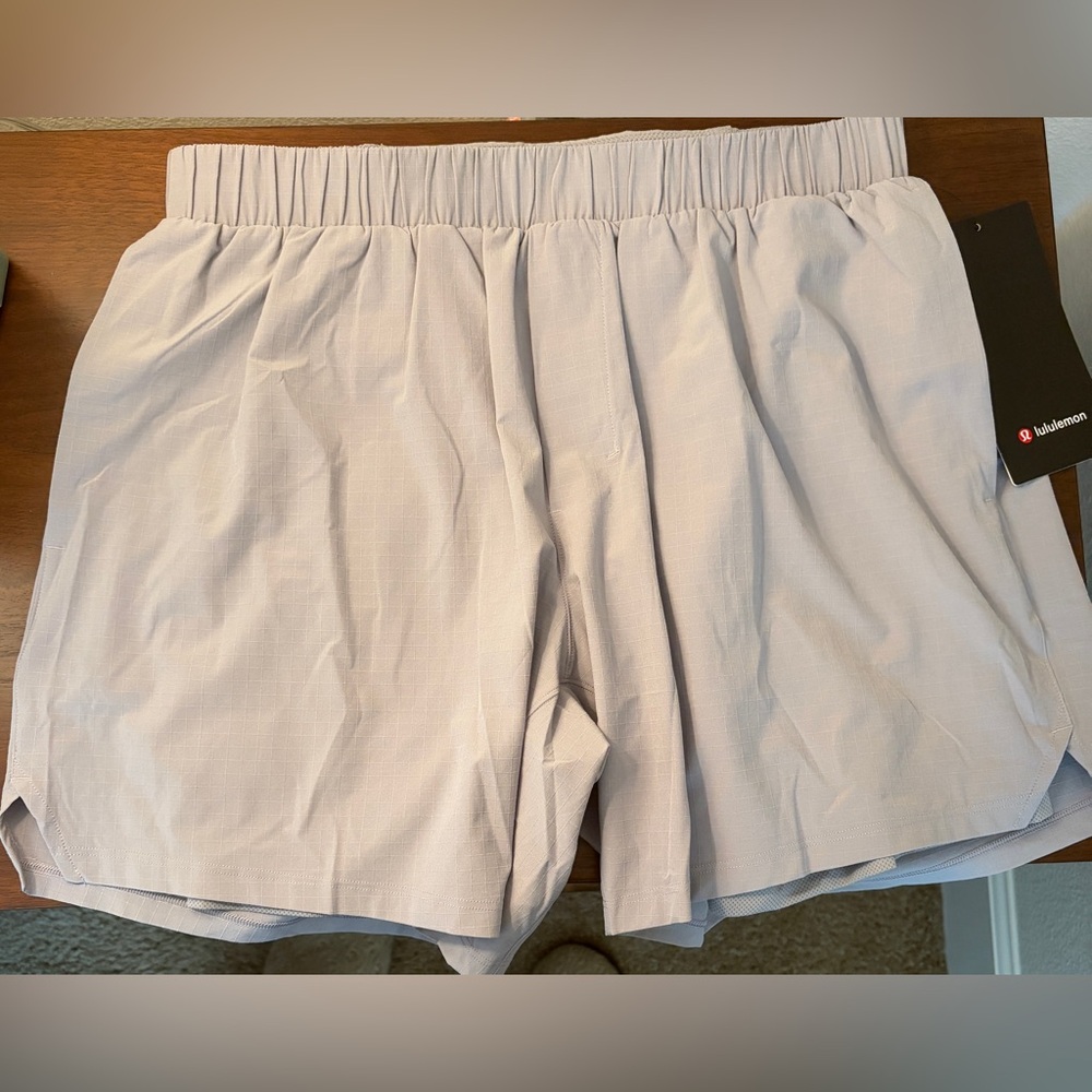 lululemon athletica Mile Maker Ripstop Shorts - tan